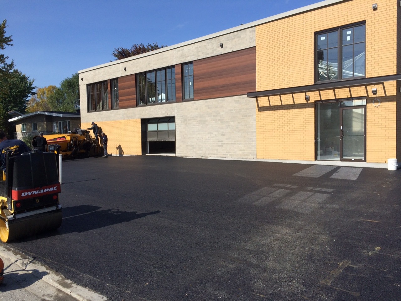 Travaux pavage industriel